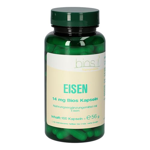 Eisen 14mg Bios Kapseln, 100 Stk., Bios Medical Services