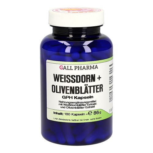 Weißdorn + Olivenblätter GPH Kapseln, 180 Stk., Hecht-Pharma GmbH