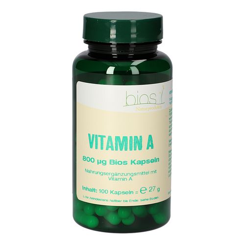 Vitamin A 800ug Bios Kapseln, 100 Stk., Bios Medical Services