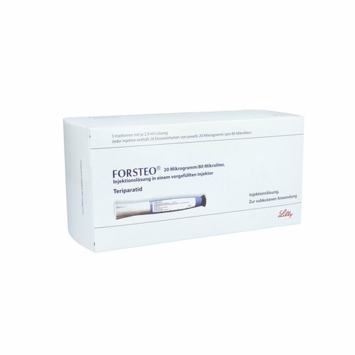 Forsteo 20ug/80ul Injektor Fertigpen, 3 ST, Abacus Medicine A/S