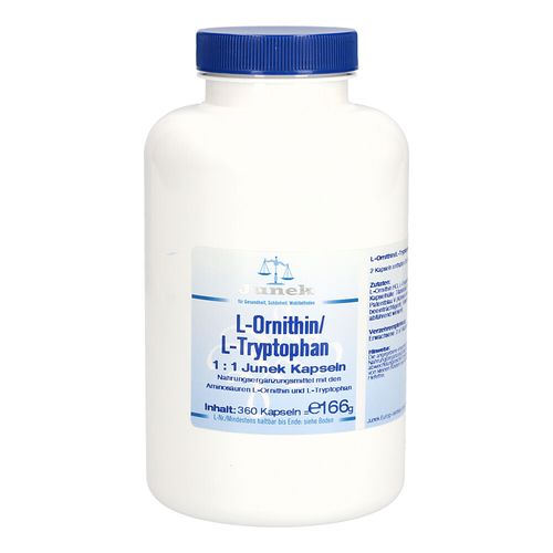 L-Ornithin/L-Tryptophan 1:1 Junek Kapseln, 360 Stk., Bios Medical Services L-Ornithin/L-Tryptophan 1:1 Junek Kapseln, 360 Stk., Bios Medical Services