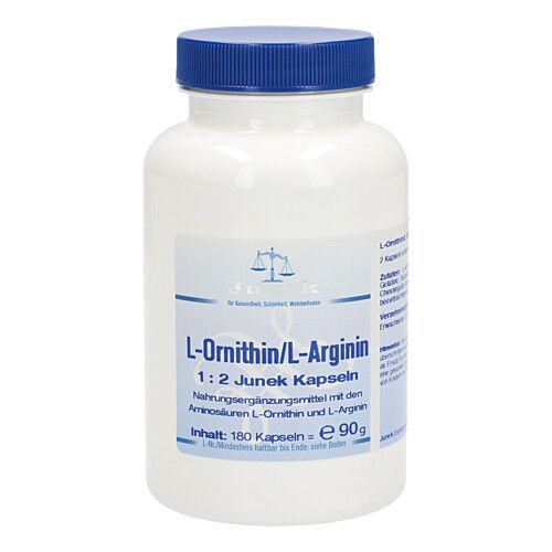 L-Ornithin/L-Arginin 1:2 Junek Kapseln, 180 Stk., Bios Medical Services