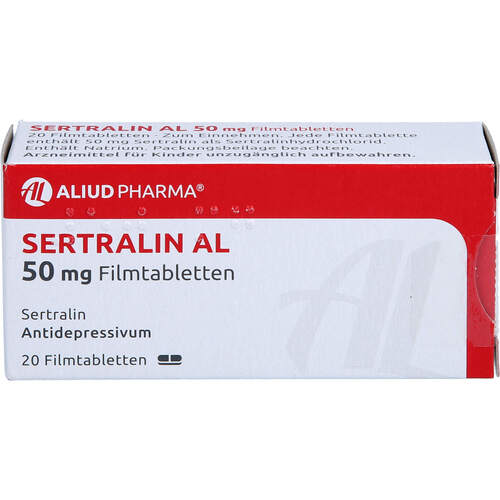Sertralin AL 50mg Filmtabletten, 20 Stk., Aliud Pharma GmbH
