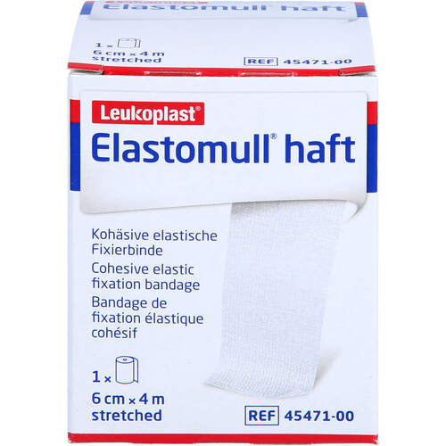 Elastomull haft 4m x 6cm, 1 Stk., Junek Europ-Vertrieb GmbH Zweigniederlassung