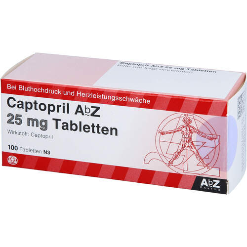 Captopril AbZ 25 mg Tabletten, 100 Stk., Abz Pharma GmbH