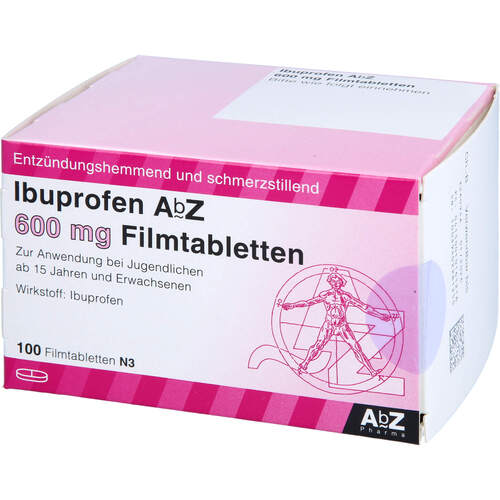 Ibuprofen AbZ 600 mg Filmtabletten, 100 st, Abz Pharma GmbH