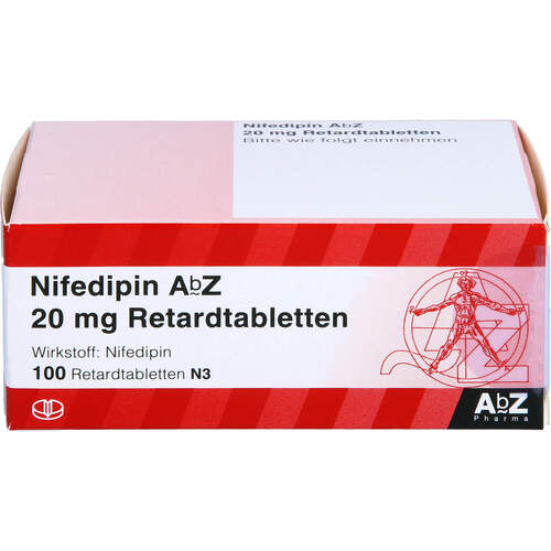 Nifedipin AbZ 20 mg Retardtabletten, 100 Stk., Abz Pharma GmbH