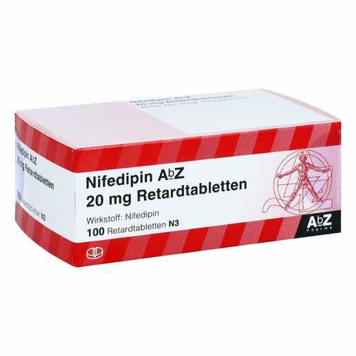 Nifedipin AbZ 20 mg Retardtabletten, 100 Stk., Abz Pharma GmbH
