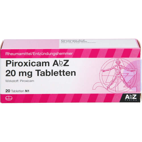 Piroxicam AbZ 20 mg Tabletten, 20 Stk., Abz Pharma GmbH