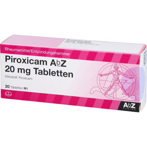 Piroxicam AbZ 20 mg Tabletten, 20 ST, Abz Pharma GmbH