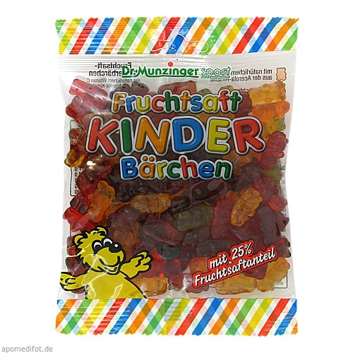 DR. MUNZINGER Kinder-Fruchtsaftbärchen, 125 g, Dr.Munzinger Sport GmbH & Co. KG
