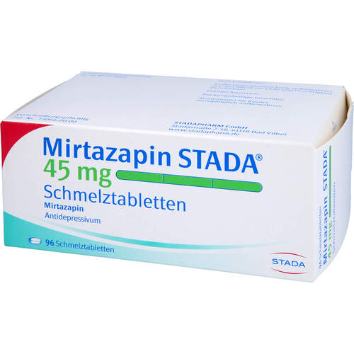 Mirtazapin STADA 45mg Schmelztabletten, 96 ST, STADAPHARM GmbH