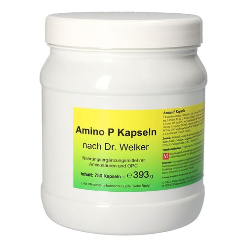 Amino P Kapseln nach Dr. Welker, 750 Stk., Hecht-Pharma GmbH Amino P Kapseln nach Dr. Welker, 750 Stk., Hecht-Pharma GmbH