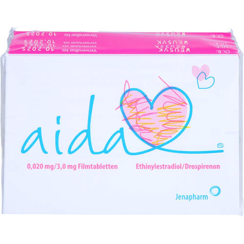 Aida 0.02mg/3mg Filmtabletten, 6X21 ST, Jenapharm GmbH & Co. KG