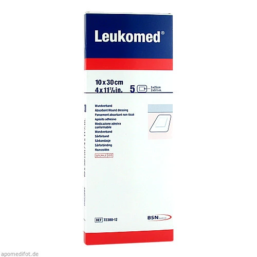 LEUKOMED STERILE PFLASTER 10x30 cm, 5 Stk., Bsn Medical GmbH