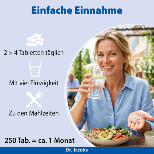 Dr.Jacob's Basentabletten Basen-Citrat-Mineralstoffe Basisch, 250 Stk., Dr. Jacob's Medical GmbH