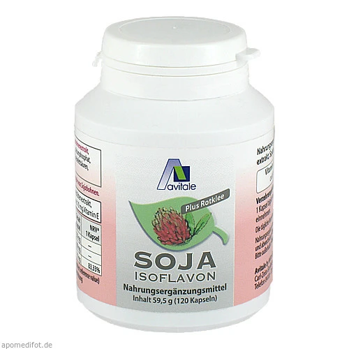 Soja Isoflavon Kapseln 60mg+E, 120 ST, Avitale GmbH