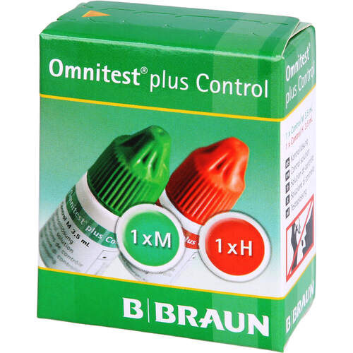 OMNITEST Plus Control Lösung, 2X3 ml, B. Braun Melsungen AG