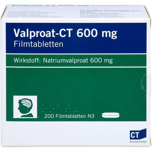 Valproat - CT 600mg, 200 Stk., Abz Pharma GmbH Valproat - CT 600mg, 200 Stk., Abz Pharma GmbH