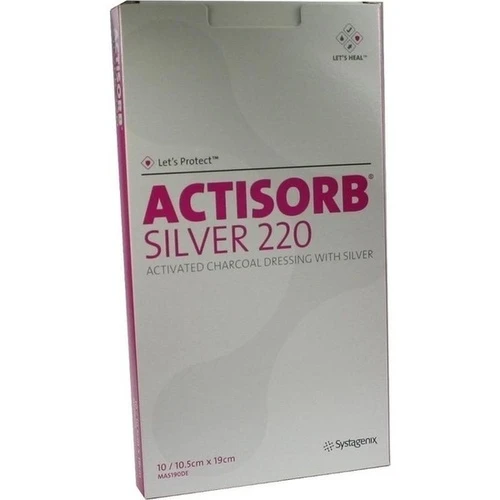 ACTISORB 220 Silver 19.0 x 10.5 cm steril, 10 Stk., Solventum Germany GmbH