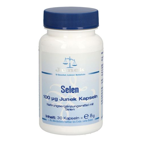 Selen 100ug Junek Kapseln, 30 Stk., Bios Medical Services