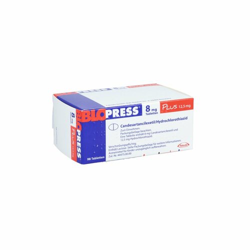 Blopress 8mg Plus 12.5mg, 98 ST, Cheplapharm Arzneimittel GmbH