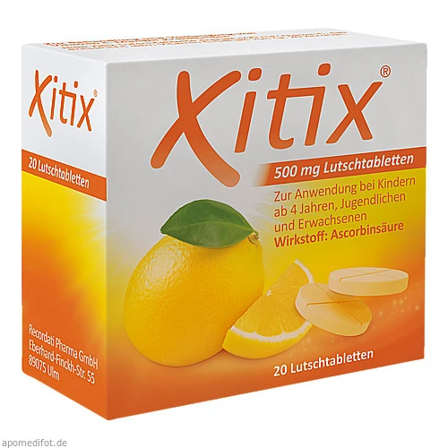 XITIX LUTSCHTABLETTEN, 20 Stk., Recordati Pharma GmbH