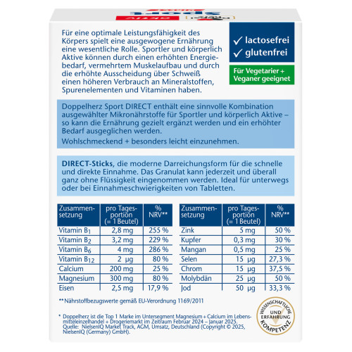 Doppelherz Sport direct Vitamine + Mineralien, 20 Stk., Queisser Pharma GmbH & Co. KG