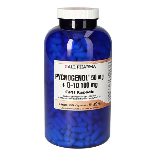 Pycnogenol 50mg + Q-10 100mg GPH Kapseln, 750 Stk., Hecht-Pharma GmbH Pycnogenol 50mg + Q-10 100mg GPH Kapseln, 750 Stk., Hecht-Pharma GmbH