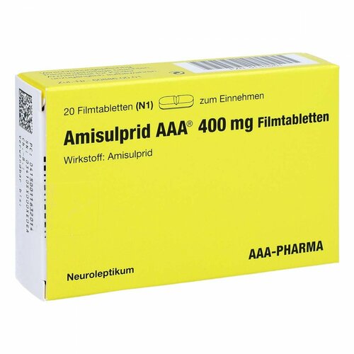 Amisulprid AAA 400mg Filmtabletten, 20 ST, Aaa - Pharma GmbH