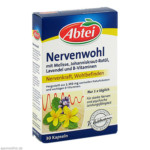 ABTEI Nervenwohl Kapseln, 30 ST, Omega Pharma Deutschland GmbH