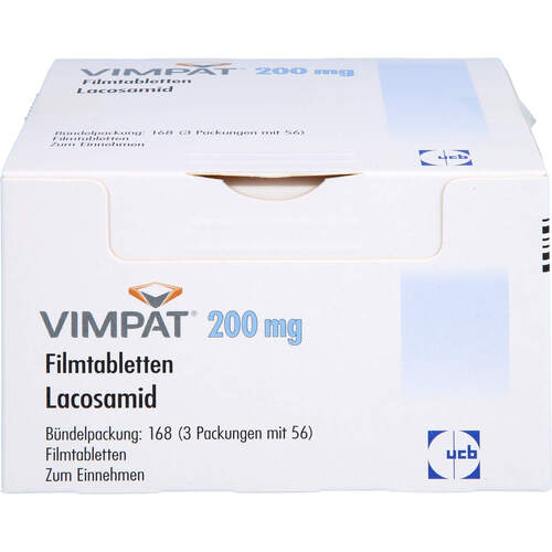Vimpat 200mg Filmtabletten, 168 Stk., UCB Pharma GmbH