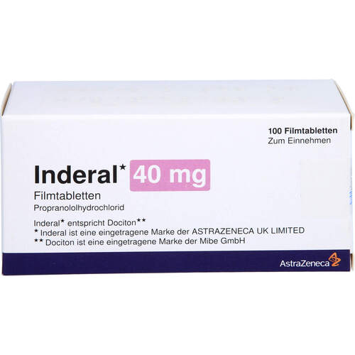 INDERAL 40mg, 100 Stk., kohlpharma GmbH