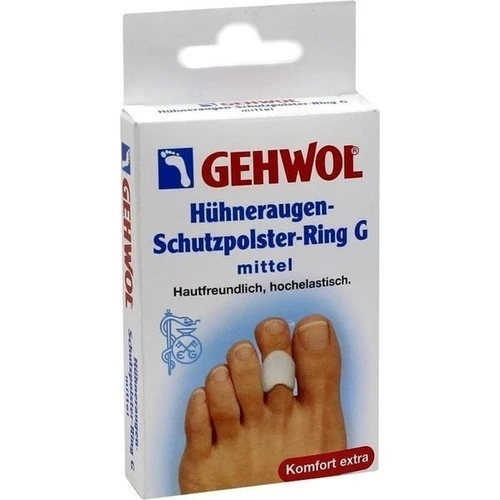 GEHWOL Hühneraugen-Schutzpolster-Ring G mittel, 3 Stk., Eduard Gerlach GmbH