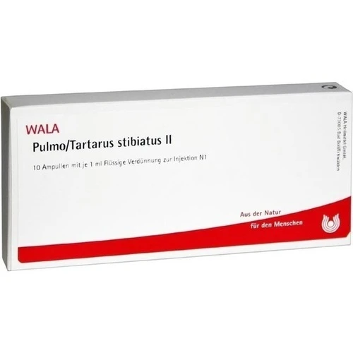PULMO/TARTARUS STIBIATUS II, 10x1 ml, Wala Heilmittel GmbH