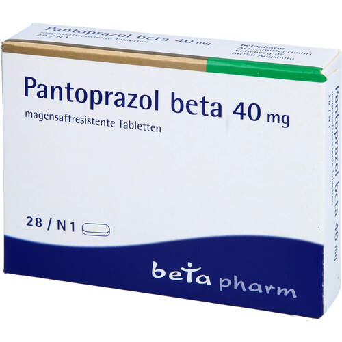 PANTOPRAZOL beta 40 mg magensaftres.Tabletten, 28 Stk., betapharm Arzneimittel GmbH
