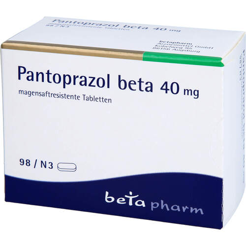 Pantoprazol beta 40mg magensaftresistente Tabl., 98 Stk., betapharm Arzneimittel GmbH