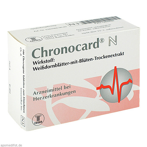 CHRONOCARD N überzogene Tabletten, 100 Stk., Cesra Arzneimittel GmbH & Co.KG