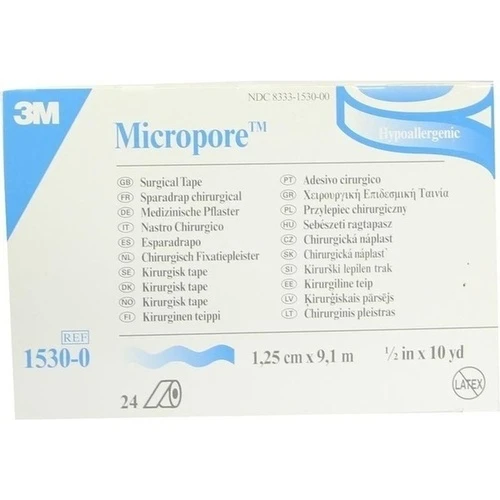 MICROPORE WEI 1.25 cm x 9.10 m, 24 Stk., Solventum Germany GmbH