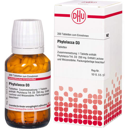 PHYTOLACCA D 3 Tabletten, 200 Stk., DHU-Arzneimittel GmbH & Co. KG