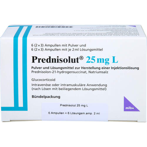 Prednisolut 25mg L, 6 Stk., Mibe GmbH Arzneimittel