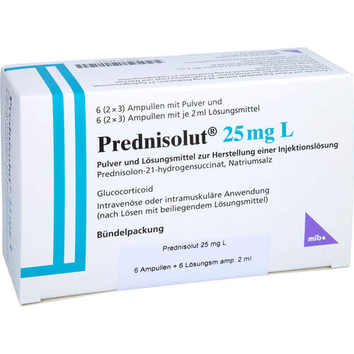 Prednisolut 25mg L, 6 Stk., Mibe GmbH Arzneimittel