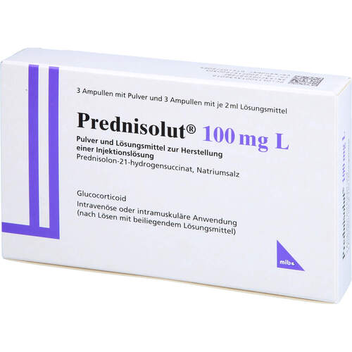 Prednisolut 100mg L, 3 ST, Mibe GmbH Arzneimittel