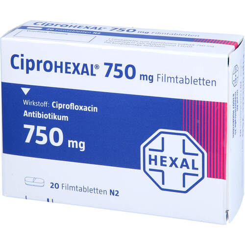 Ciprohexal 750mg, 20 ST, HEXAL AG