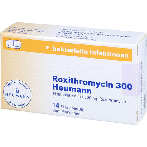 Roxithromycin 300 Heumann, 14 Stk., Heumann Pharma GmbH & Co. Generica KG