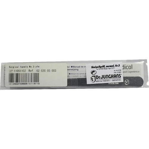 SKALPELL GRIFF FEATHER GR.3 KLINGE 10-15, 1 Stk., Dr. Junghans Medical GmbH