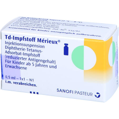 Td Impfstoff Merieux, 1 Stk., Sanofi-Aventis Deutschland GmbH