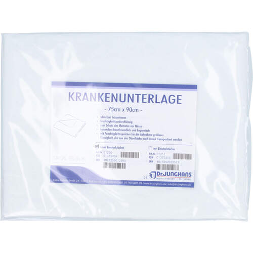 Krankenunterlage waschbar 75x90cm, 1 Stk., Dr. Junghans Medical GmbH