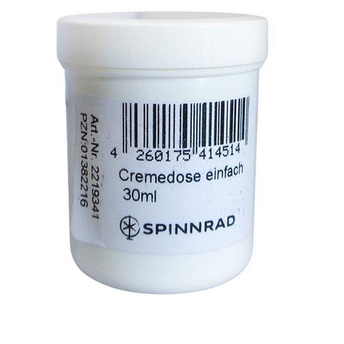 Cremedose einwandig weiss 30ml, 1 Stk., Spinnrad GmbH