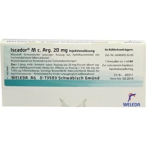 Iscador M c. Arg. 20 mg, 7x1 ml, Iscador AG